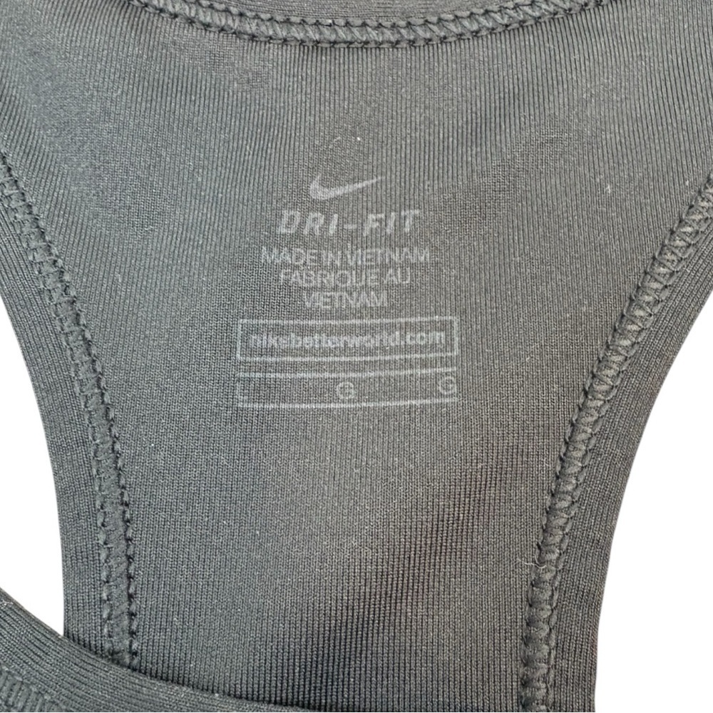 Nike Women's Black Sports Bra Size Large - Picture 3 of 4